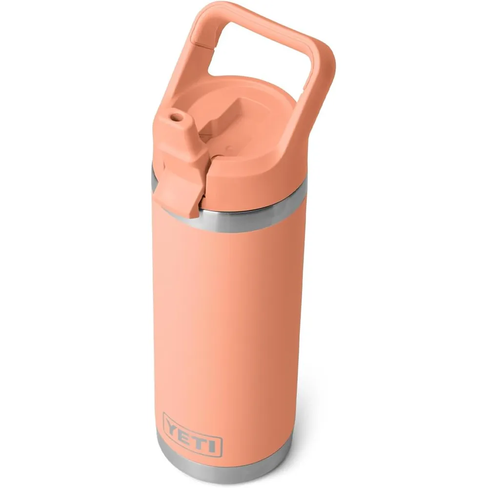 YETI Botella Rambler con Tapa de Cañita de 18 oz | Melocotón
