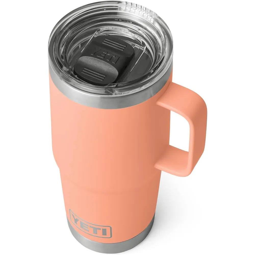 YETI Rambler Vaso de 20 oz de acero inoxidable y tapa Stronghold color melocotòn