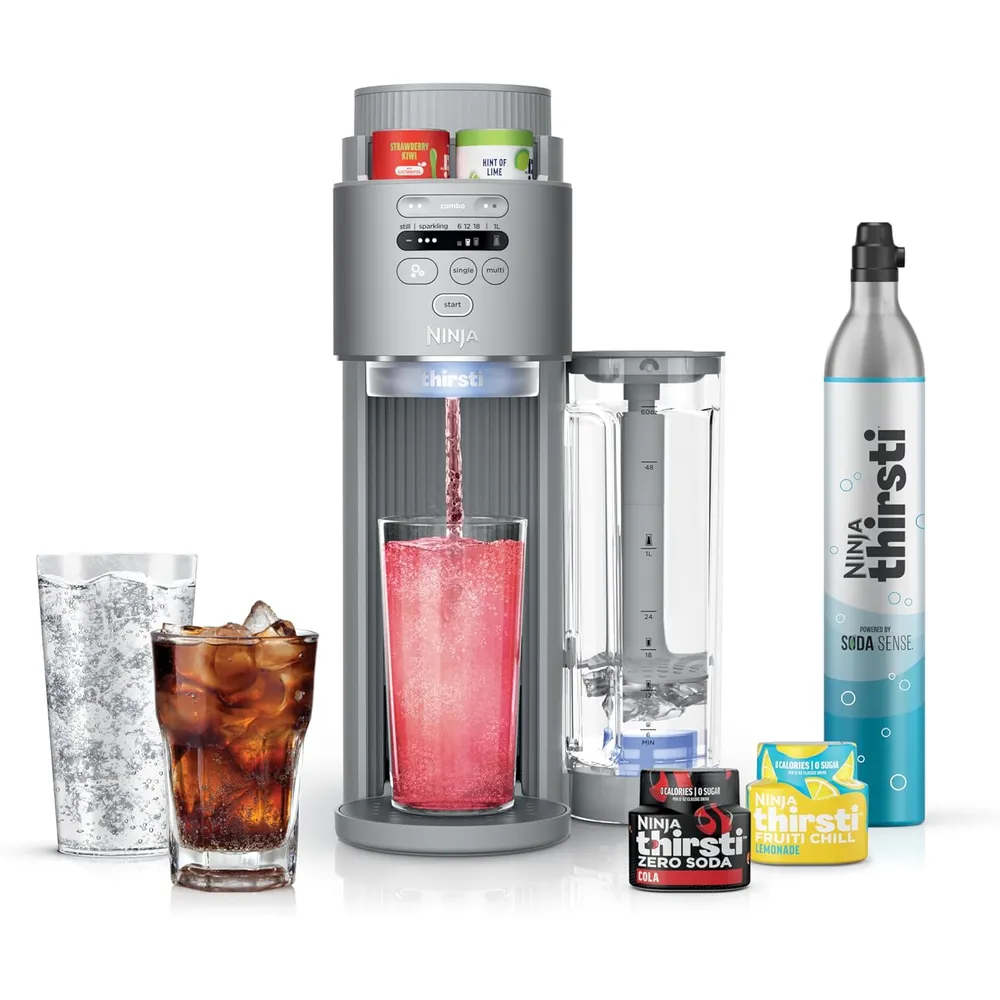 NINJA THIRSTI MAX SISTEMA DE HIDRATACIÓN Y REFRESCOS, CON GAS Y SIN GAS