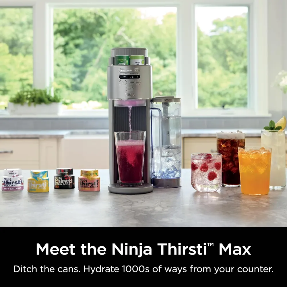 NINJA THIRSTI MAX SISTEMA DE HIDRATACIÓN Y REFRESCOS, CON GAS Y SIN GAS