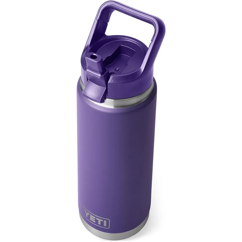 YETI Botella Rambler con Tapa de Cañita de 26 oz | Morado