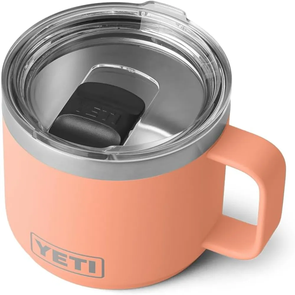 YETI Rambler Taza Apilable con Tapa Magslider de 14 oz | Melocotón