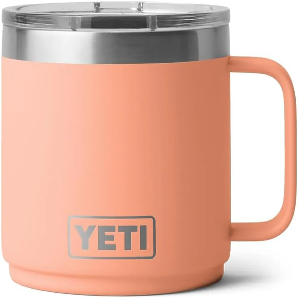 YETI Rambler Taza Apilable con Tapa Magslider de 14 oz | Melocotón