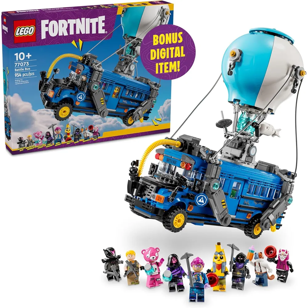 LEGO FORTNITE AUTOBÚS DE BATALLA CON MINIFIGURAS