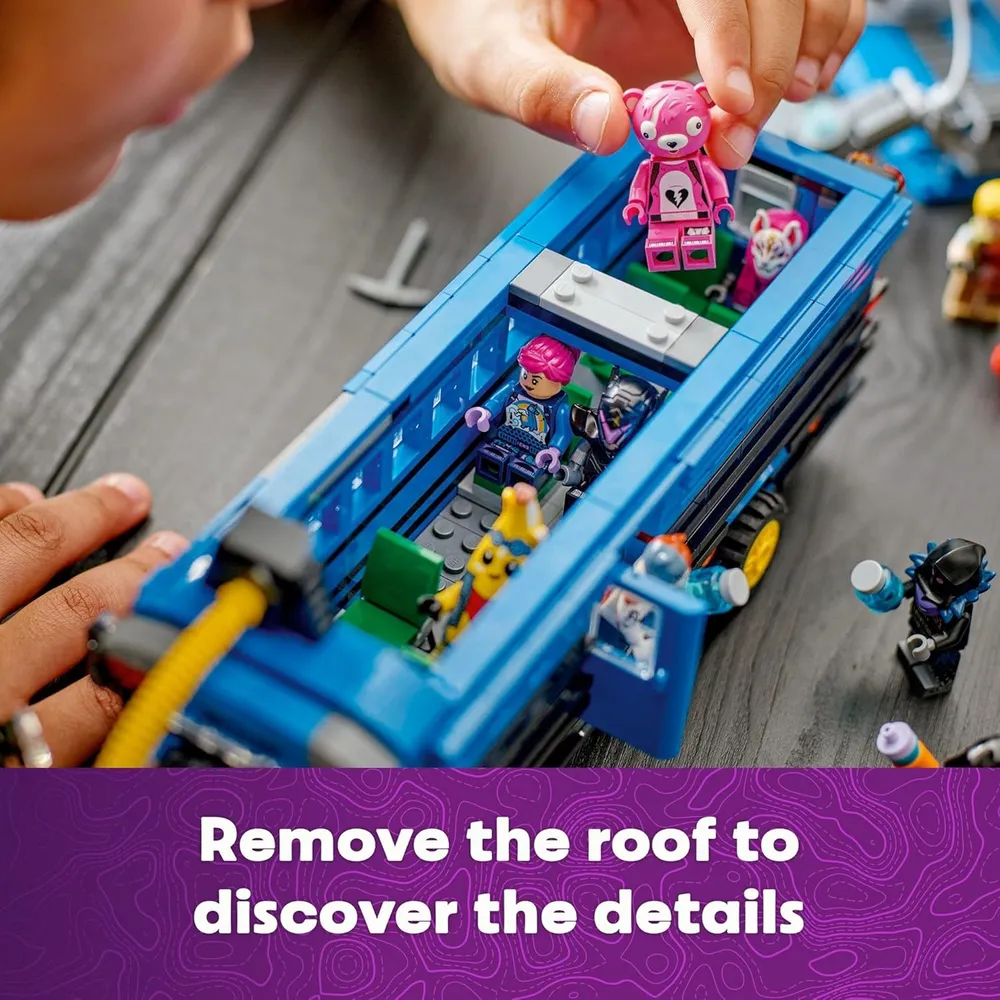 LEGO FORTNITE AUTOBÚS DE BATALLA CON MINIFIGURAS