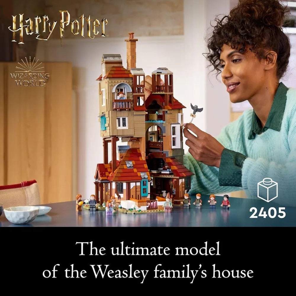 Lego Harry Potter La Madriguera, set coleccionable para adultos y fans