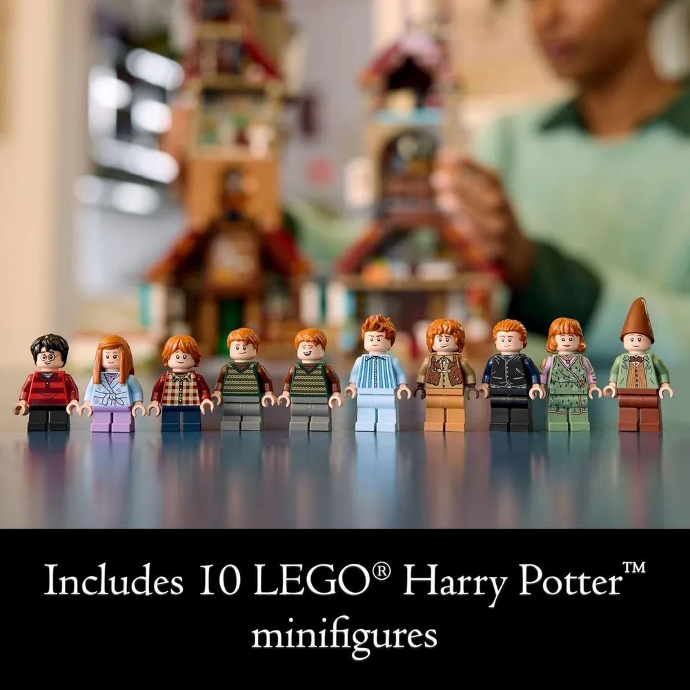 Lego Harry Potter La Madriguera, set coleccionable para adultos y fans