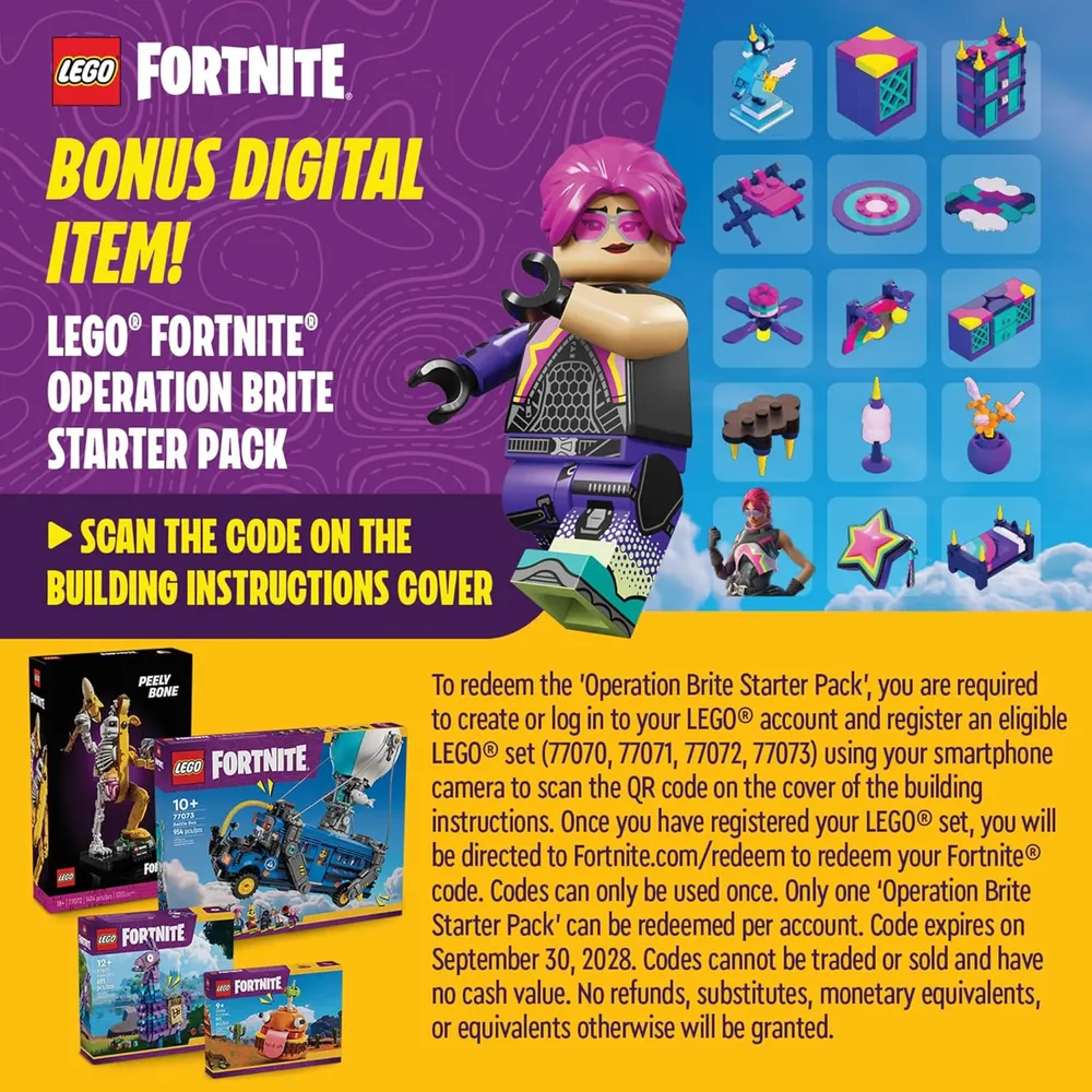 Lego Fortnite Durrr Burger, juguete de construcción para niños y niñas