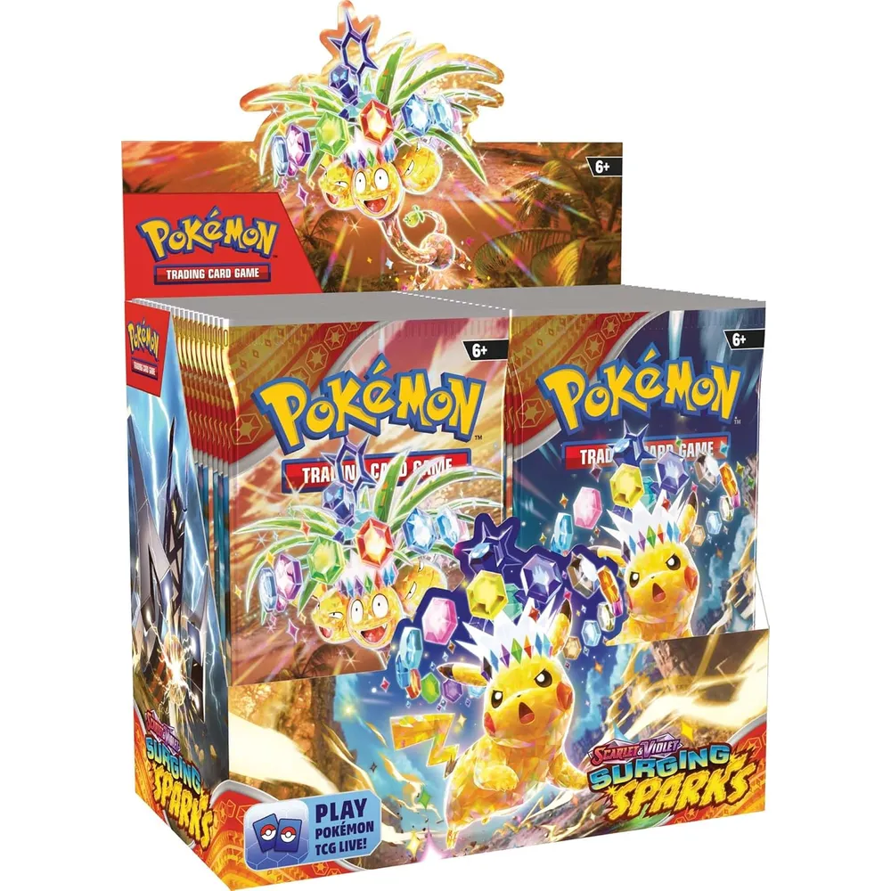 JUEGO DE CARTAS POKÉMON TCG SCARLET & VIOLET SURGING SPARKS BOOSTER DISPLAY BOX (INGLÉS)