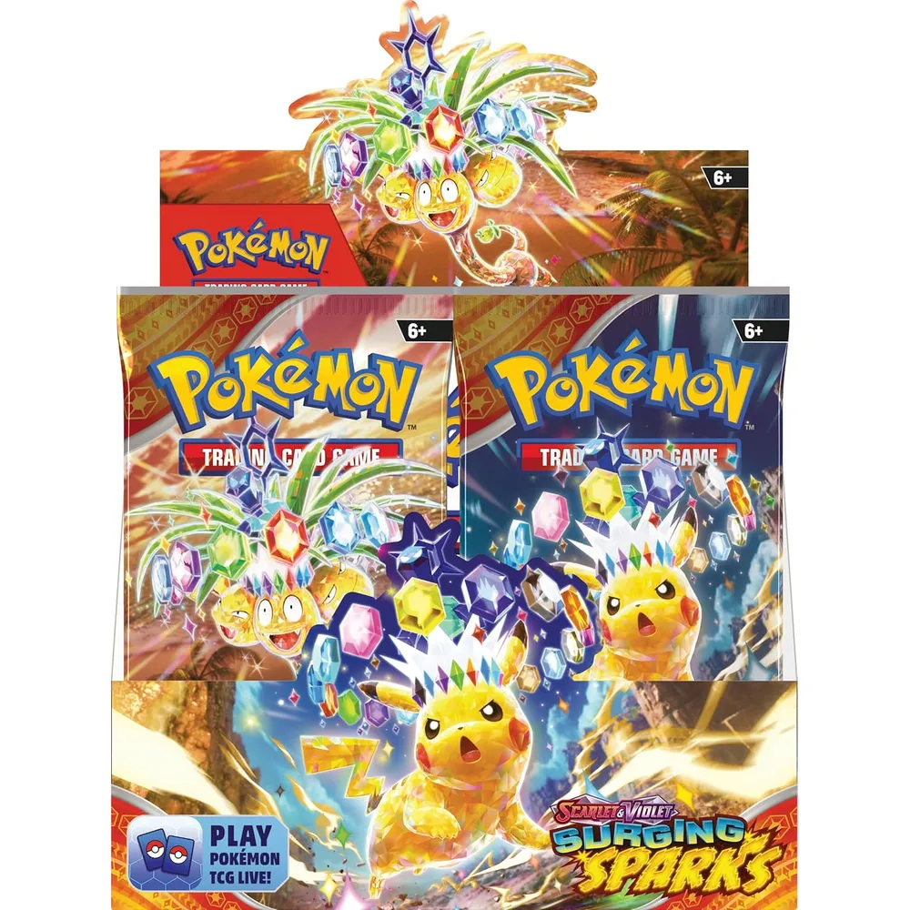 JUEGO DE CARTAS POKÉMON TCG SCARLET & VIOLET SURGING SPARKS BOOSTER DISPLAY BOX (INGLÉS)