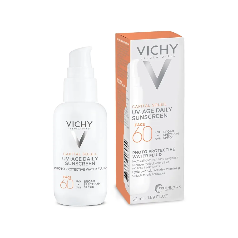 PROTECTOR SOLAR FACIAL CAPITAL SOLEIL UV-AGE DAILY VICHY SPF 60 - 1.69 OZ
