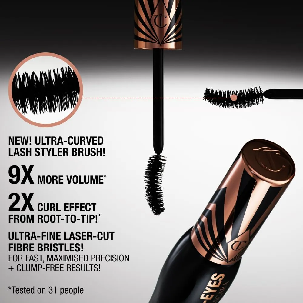Charlotte Tilbury Exagger-Eyes Volume Máscara de pestañas | Exagerado-Negro