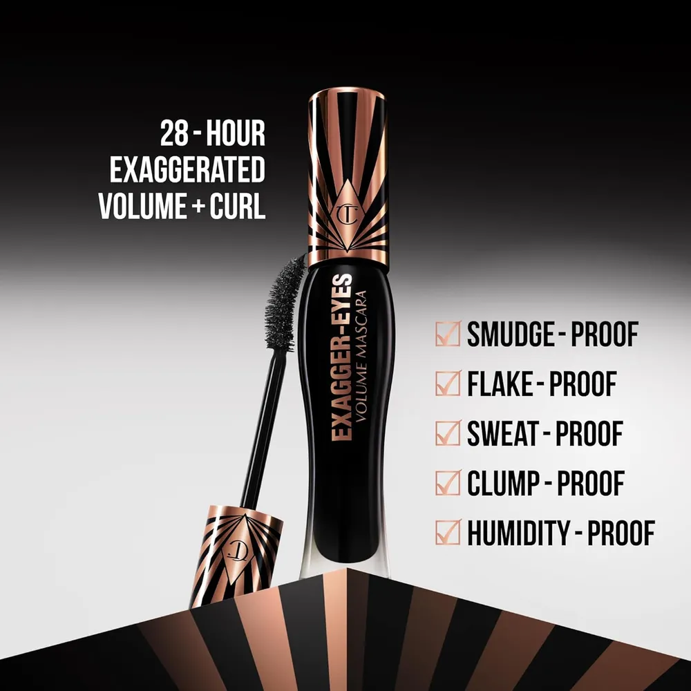 Charlotte Tilbury Exagger-Eyes Volume Máscara de pestañas | Exagerado-Negro