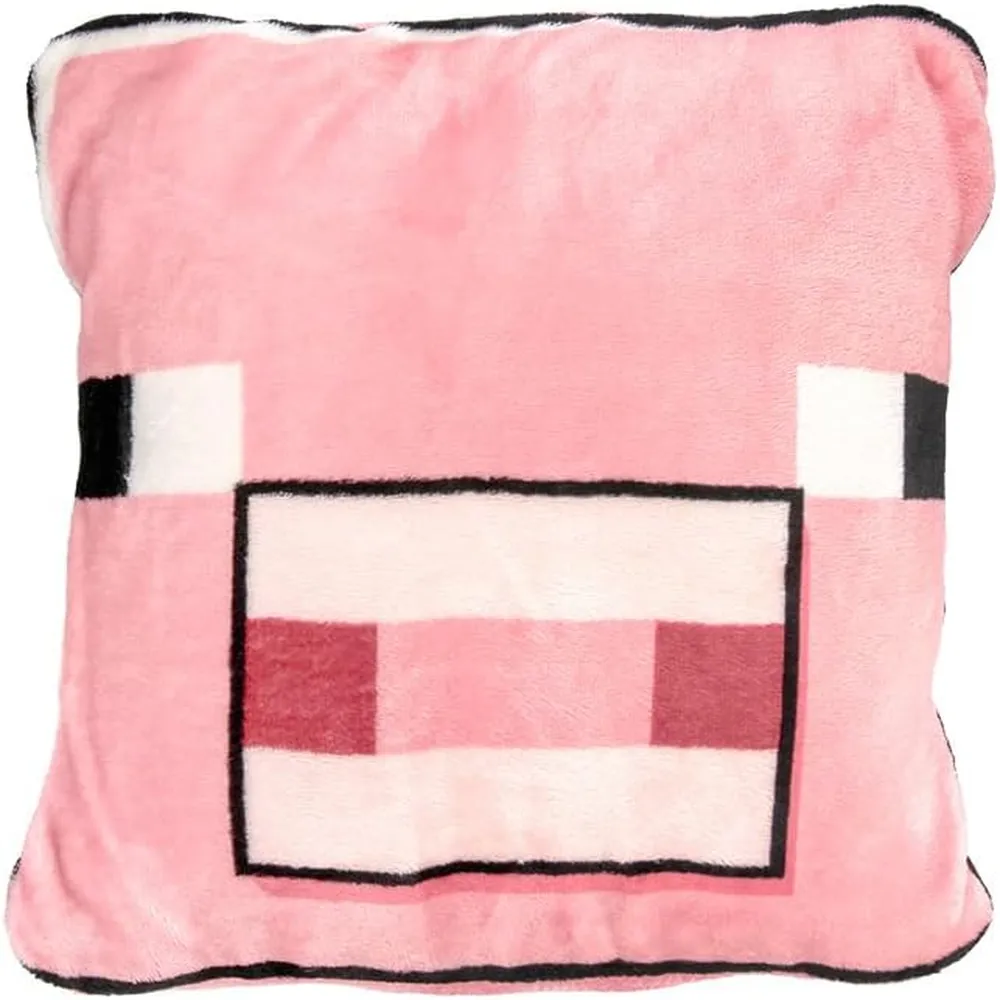 Paladone Minecraft Pig, manta cojín 2 en 1 oficial