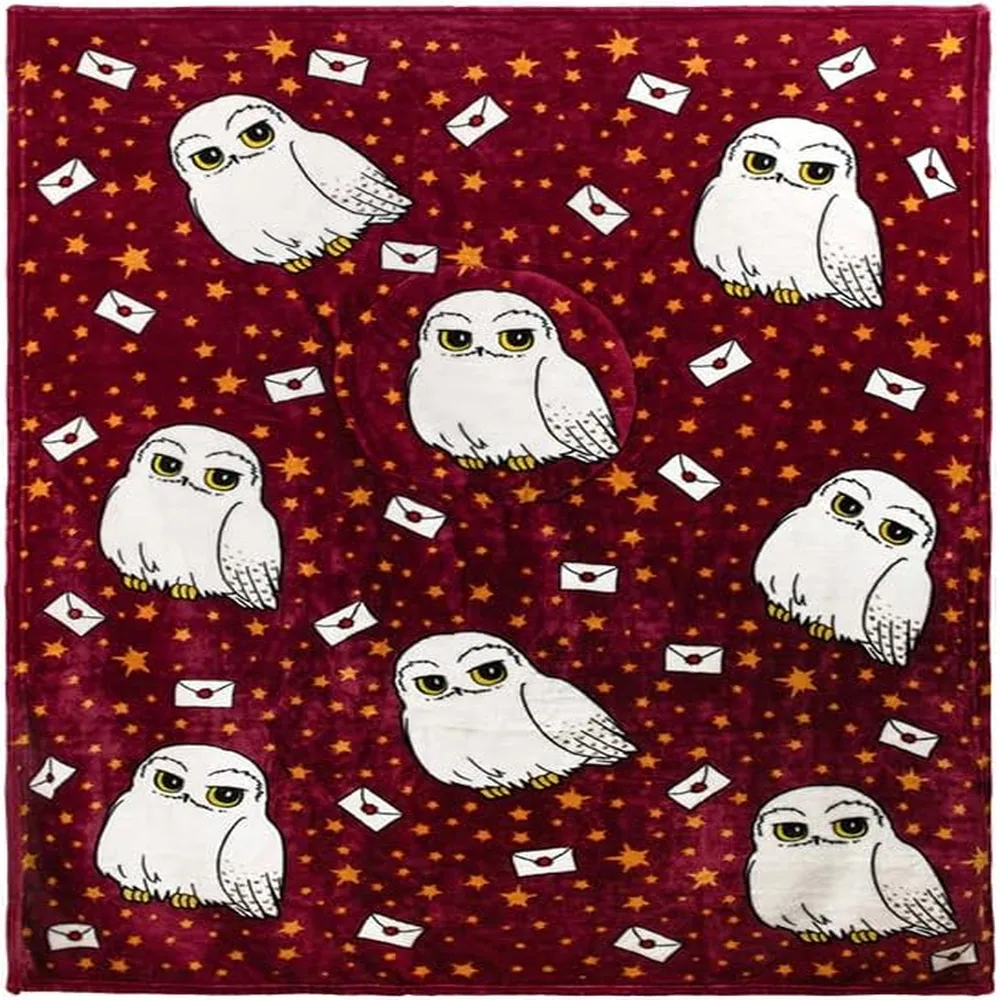 Paladone Harry Potter Hedwig, manta cojín 2 en 1 oficial