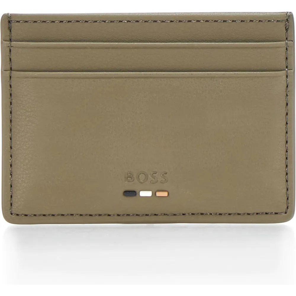 TARJETERO HUGO BOSS RAY LOGO VERDE HOMBRE