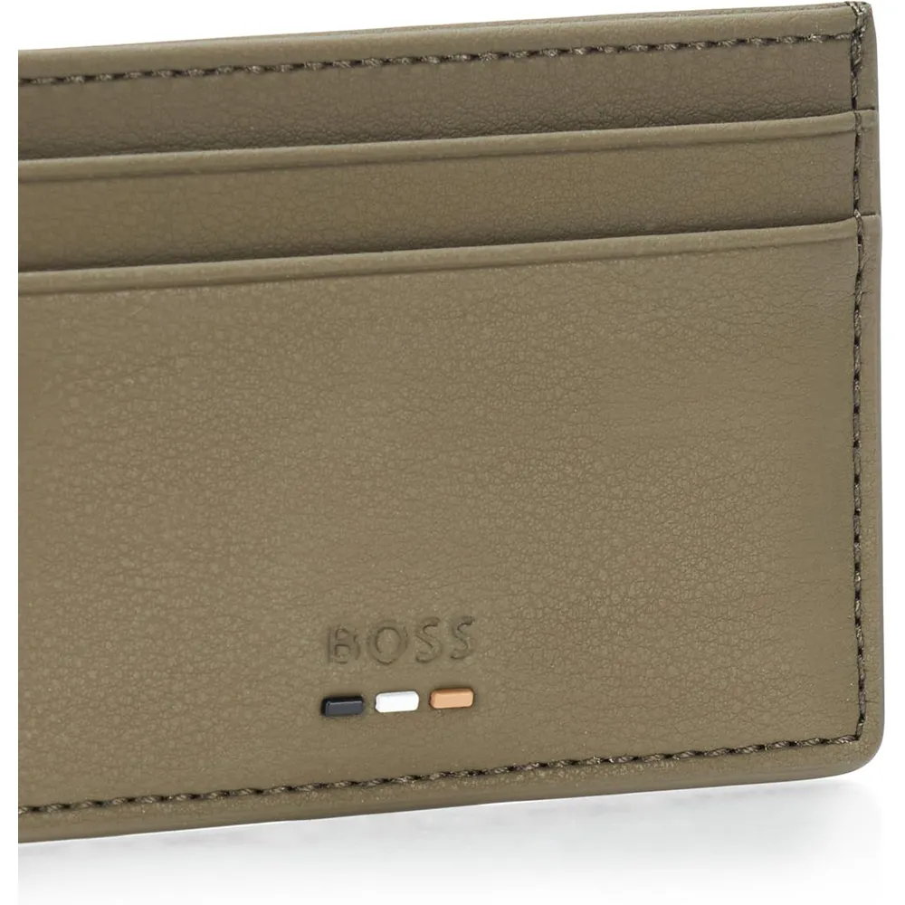 TARJETERO HUGO BOSS RAY LOGO VERDE HOMBRE