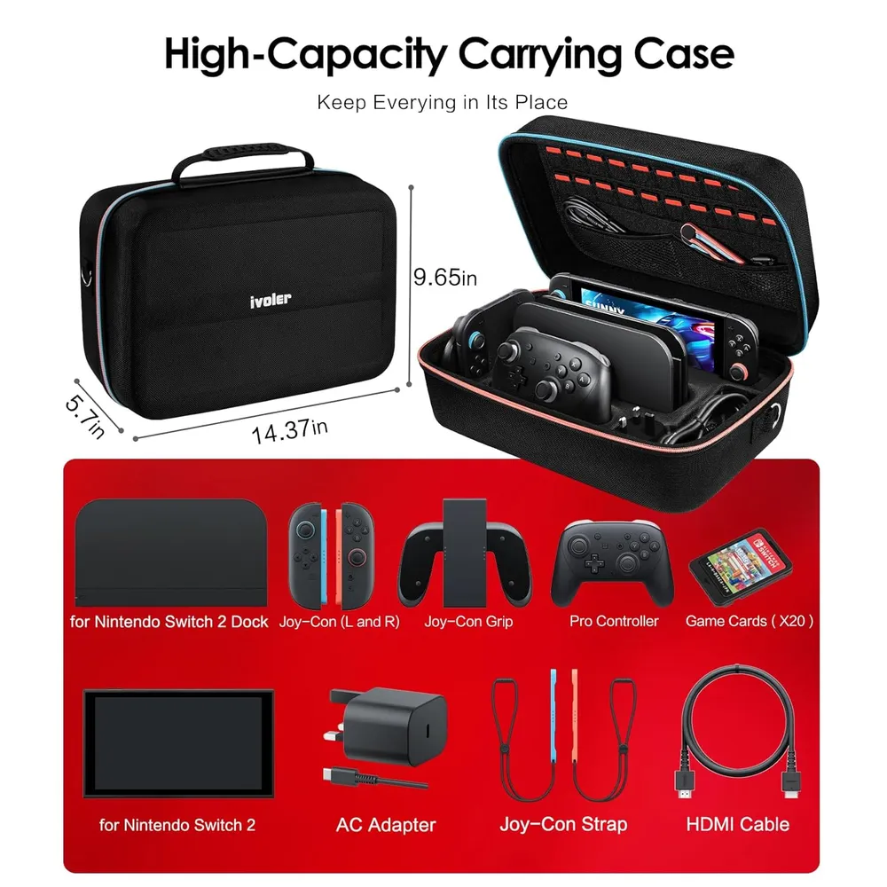b0dgbsthc6_2_webp.webp Estuche de Viaje Todo en Uno para Nintendo Switch 2 | Negro