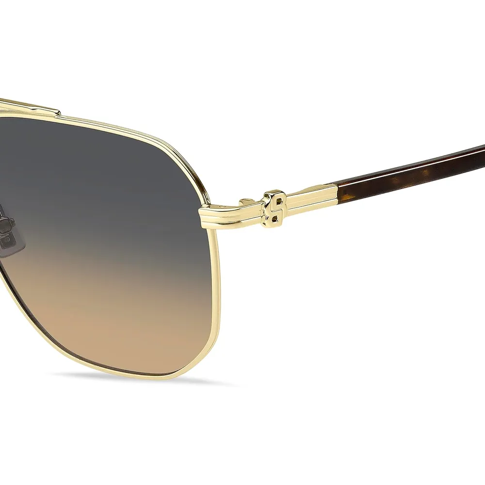 LENTES DE SOL HUGO BOSS CUADRADOS 1743/S UNISEX DORADO