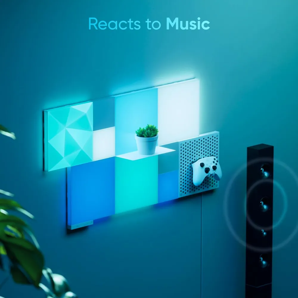 Nanoleaf Blocks Paneles LED de Pared Inteligentes RGBW WiFi 6-Pack