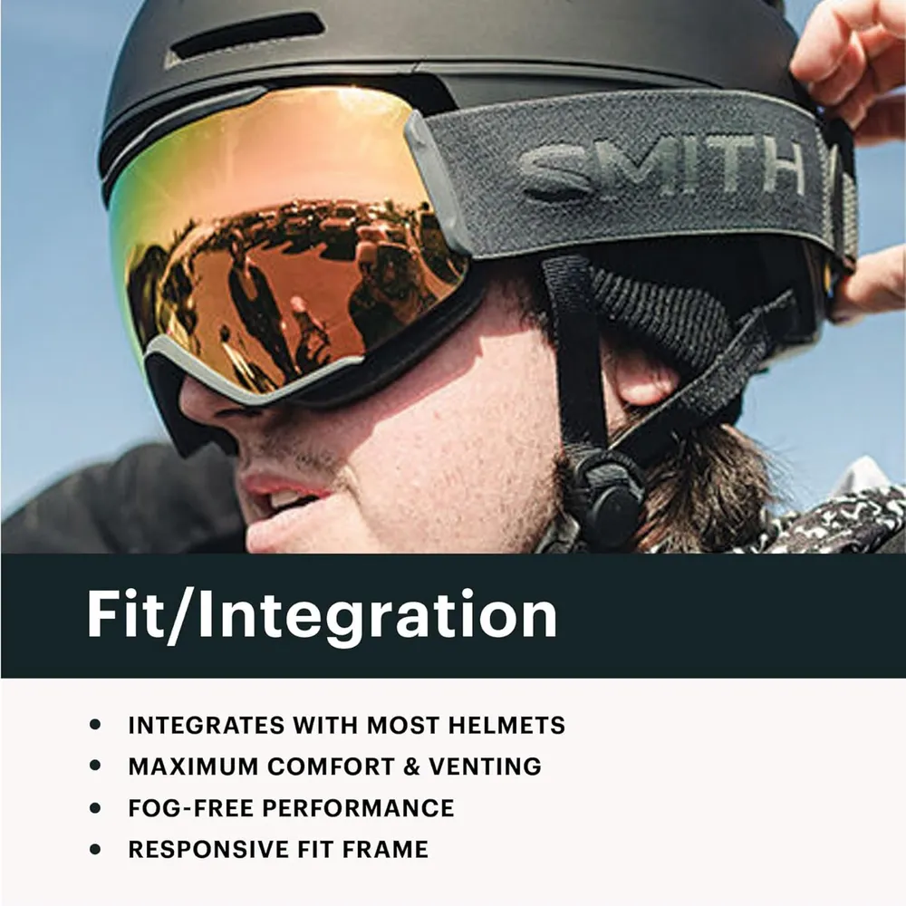 SMITH Frontier Goggles Carbonic-x Lens para ski y snowboard