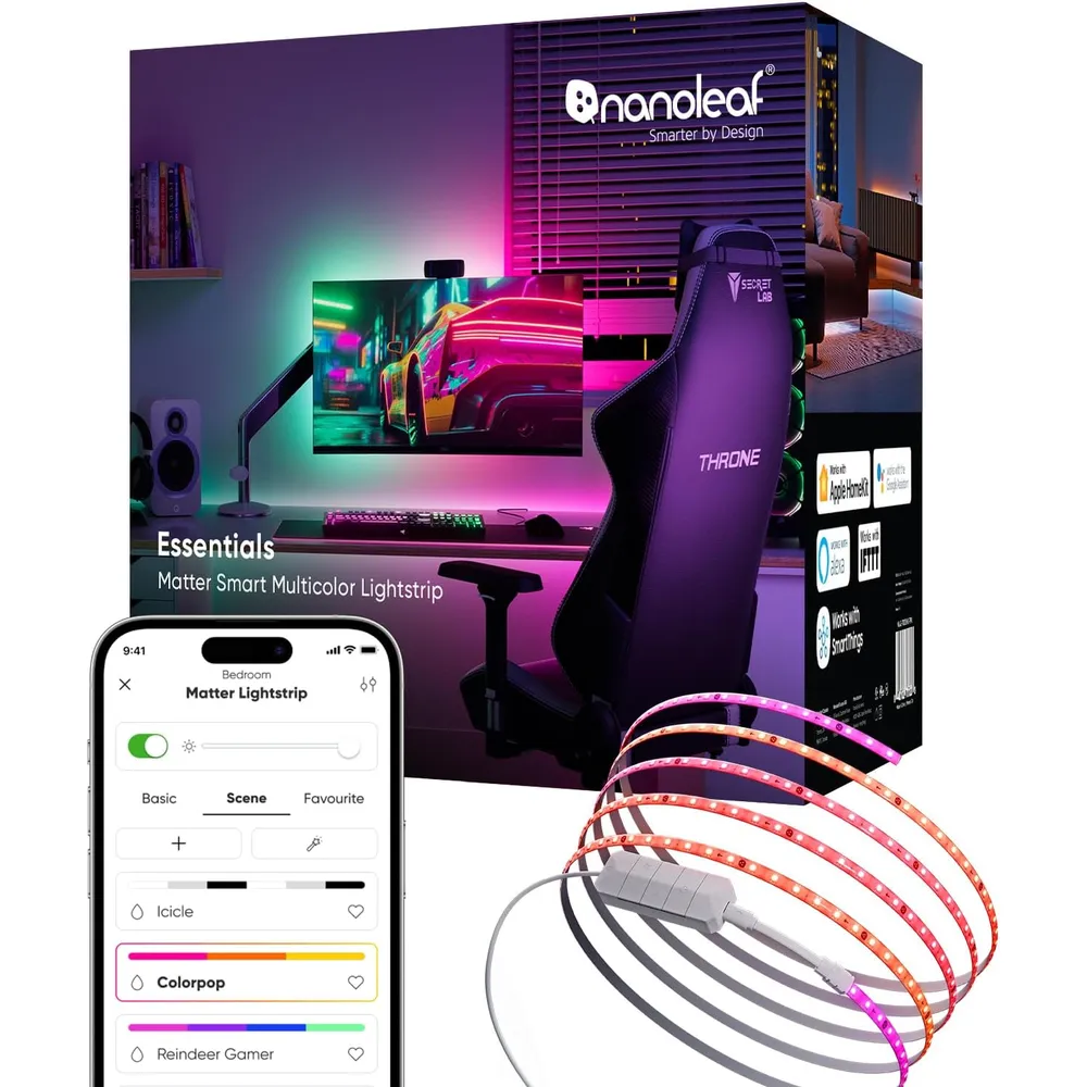 Nanoleaf Essentials Tira LED Inteligente RGBW 5m Matter Bluetooth WiFi