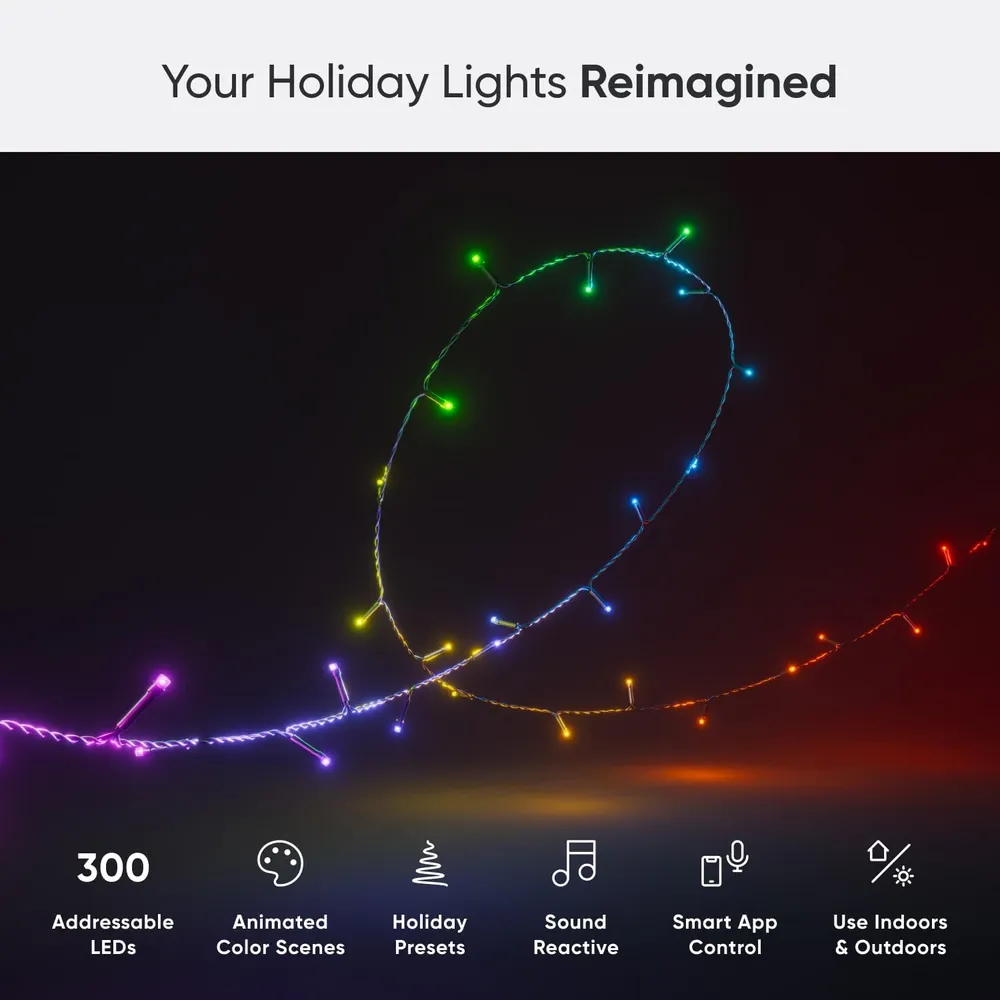 Nanoleaf Guirnalda LED Inteligente 300 Luces RGBW Bluetooth WiFi