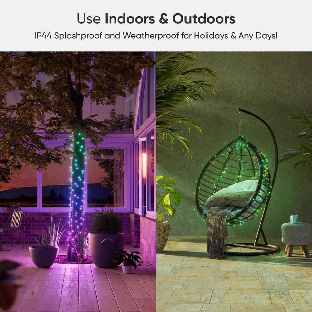 Nanoleaf Guirnalda LED Inteligente 300 Luces RGBW Bluetooth WiFi