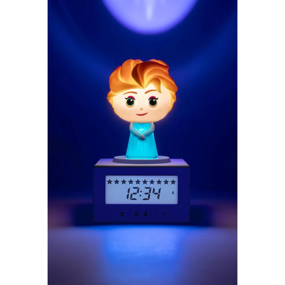 Paladone Disney Frozen Elsa, reloj despertador proyector infantil oficial