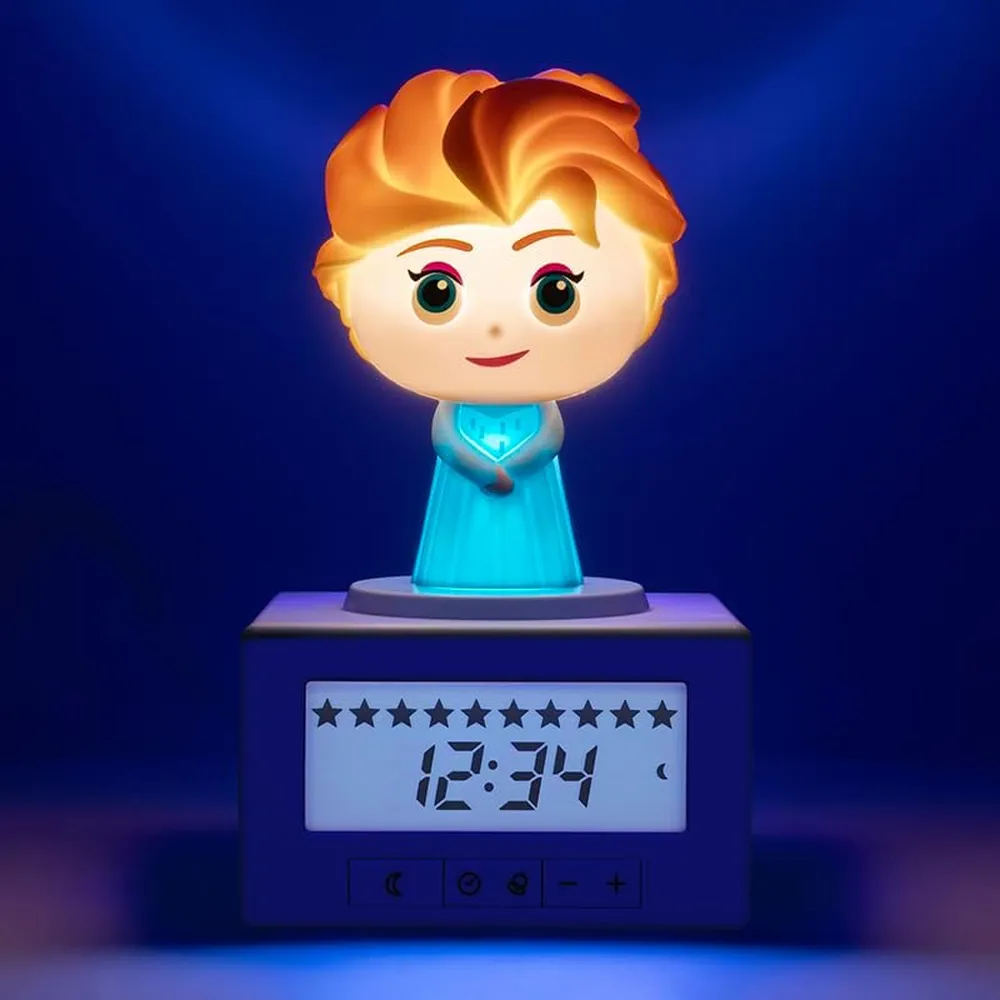 Paladone Disney Frozen Elsa, reloj despertador proyector infantil oficial
