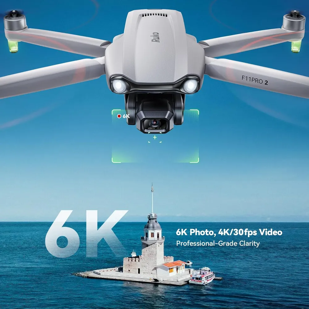 Ruko F11 Pro 2 dron 6K con gimbal 3 ejes GPS y 70 min de vuelo