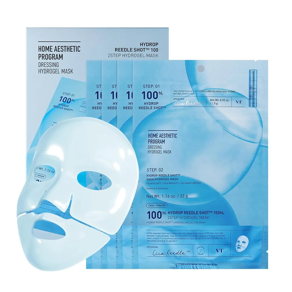b0dhgxq6pq_0_webp.webp VT Cosmetics Mascarilla de Hidrogel 2Pasos Hydrop Reedle Shot 100 4Unidades