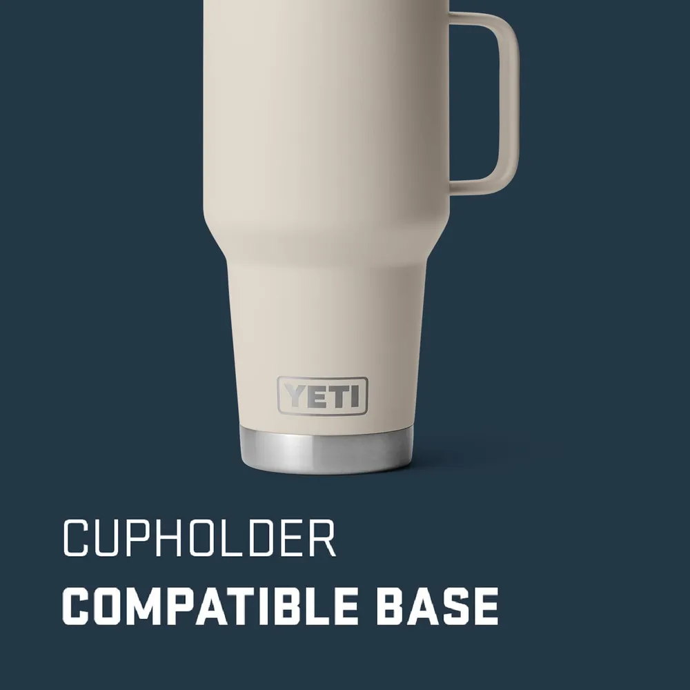 YETI Rambler Vaso de 30 oz de acero inoxidable y tapa Stronghold color beige