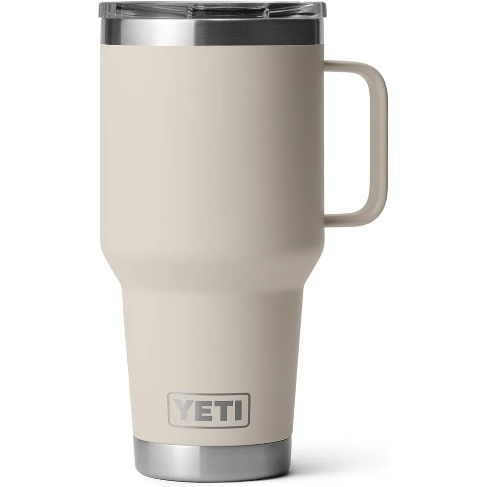 YETI Rambler Vaso de 30 oz de acero inoxidable y tapa Stronghold color beige