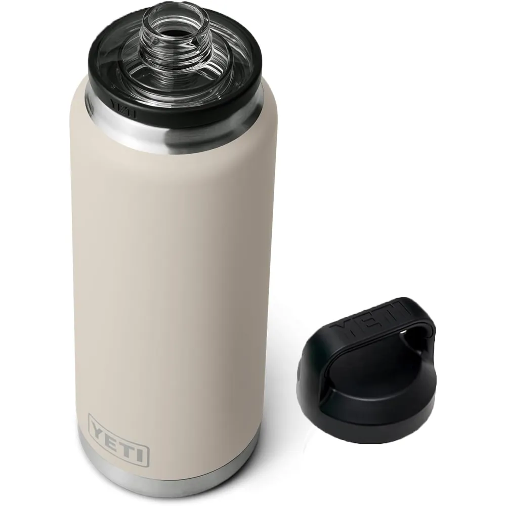 YETI Botella Rambler con Tapa para Sorbos de 36 oz | Beige