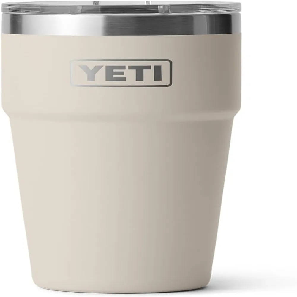YETI Rambler Vaso de 20 oz de acero inoxidable y tapa MagSlider color crema