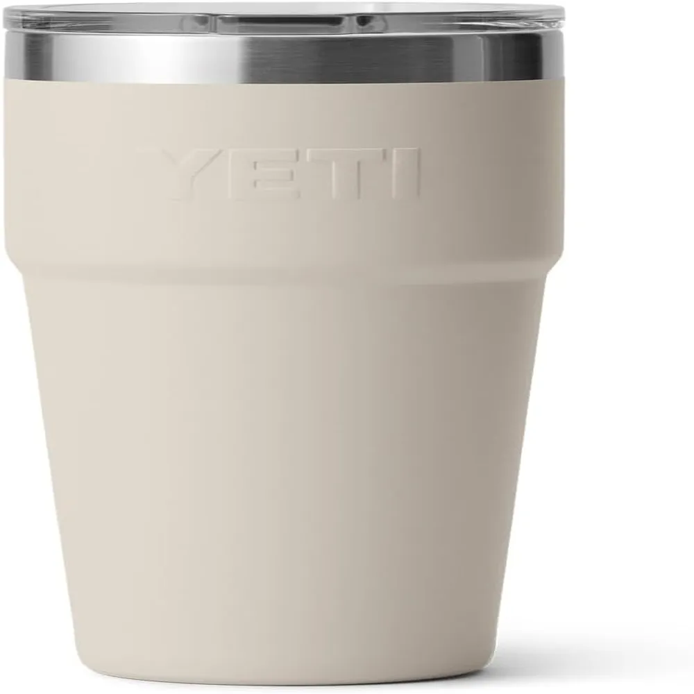 YETI Rambler Vaso de 20 oz de acero inoxidable y tapa MagSlider color crema