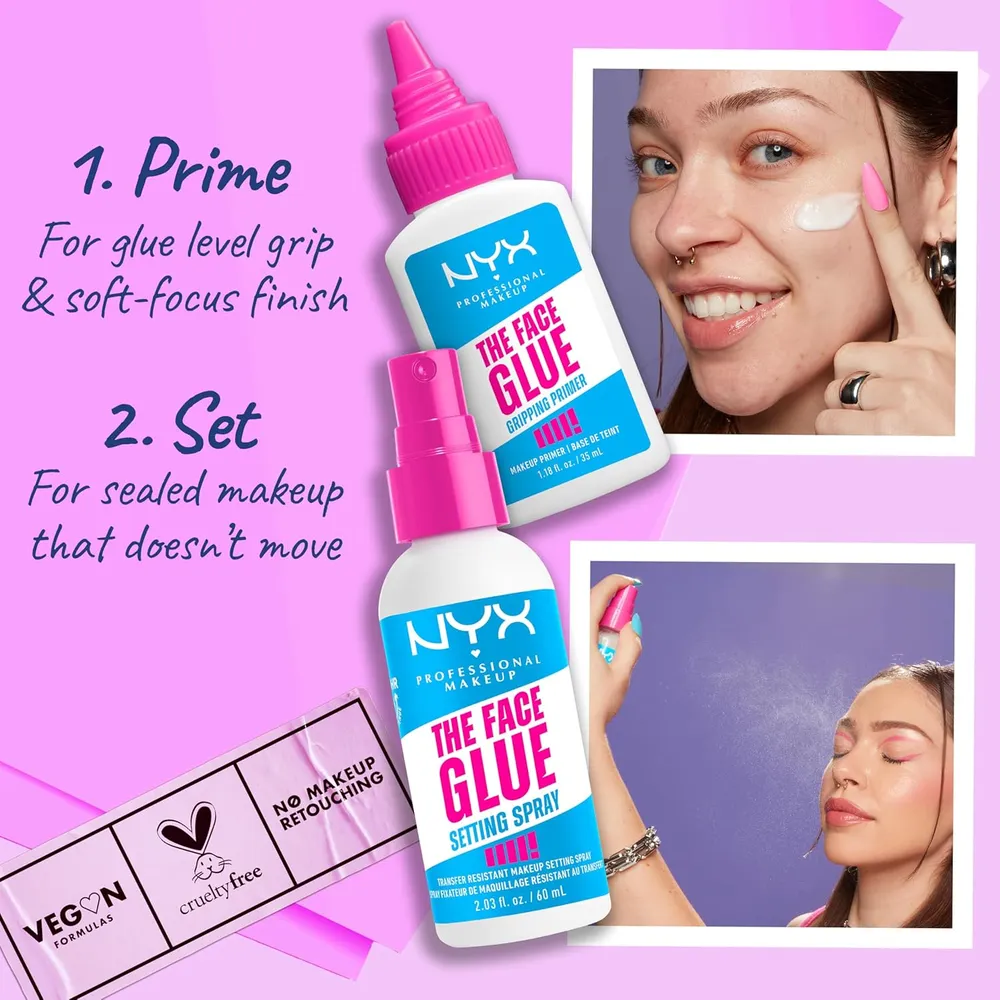 NYX The Face Glue Gripping Primer Prebase de Maquillaje | Hidratante