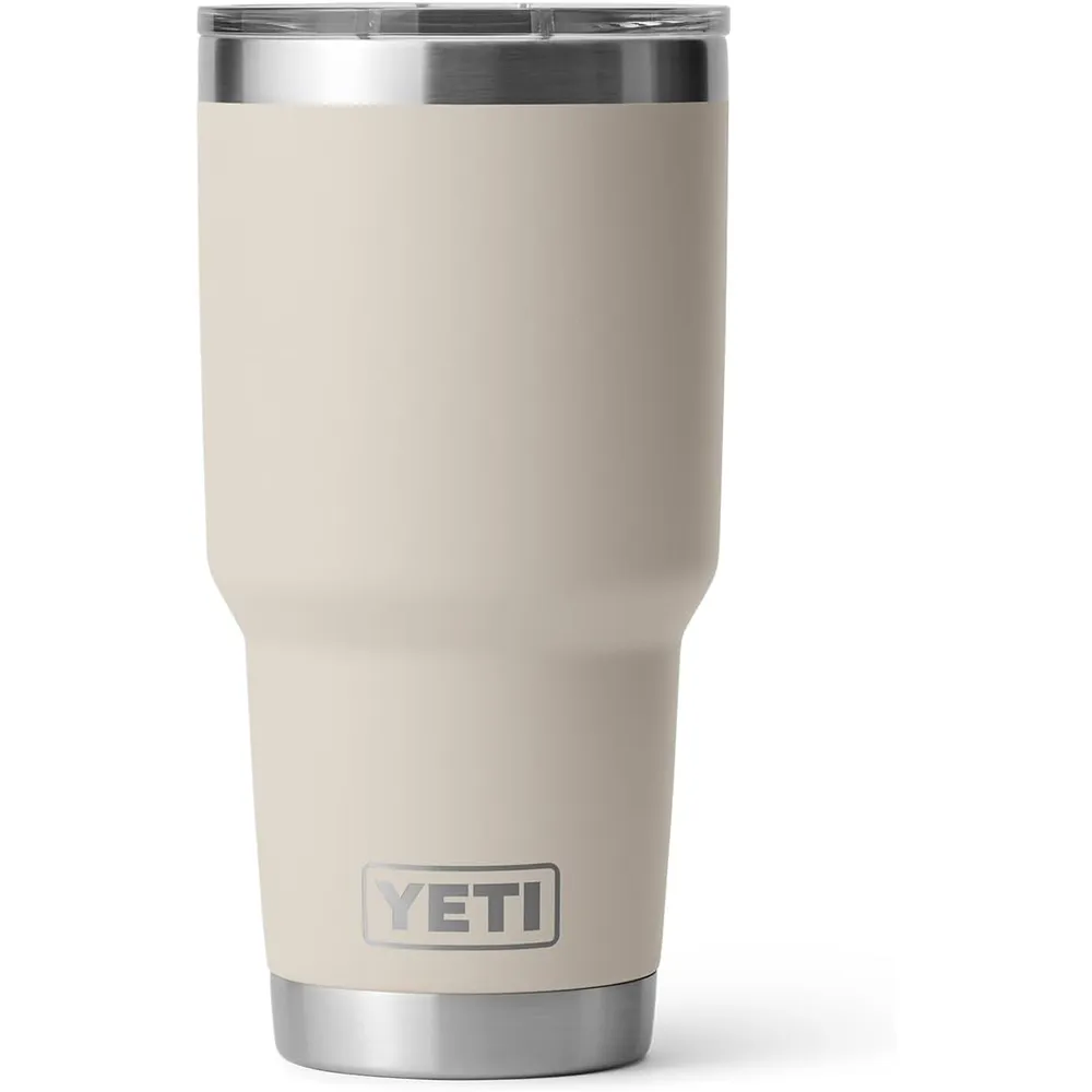 YETI Rambler Vaso de 30 oz de acero inoxidable y tapa MagSlider color crema