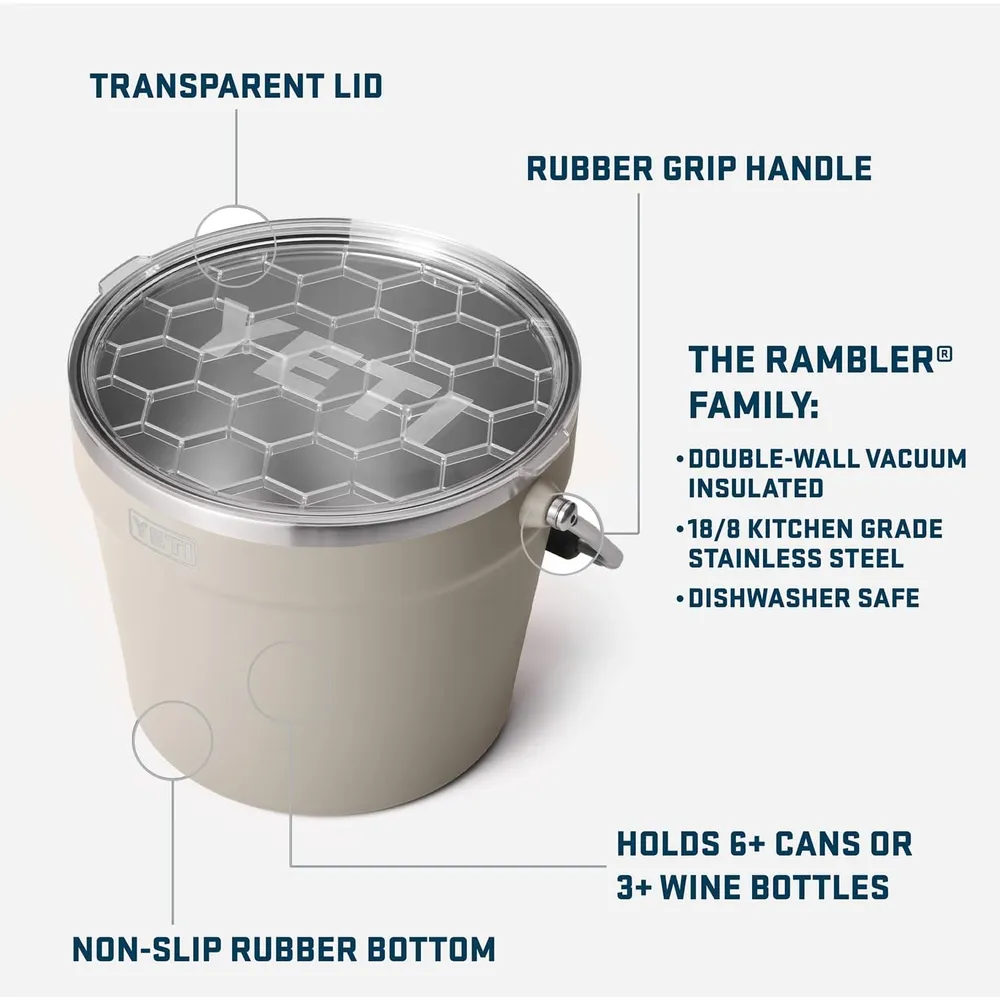 YETI Cooler Cubeta Para Bebidas | Crema