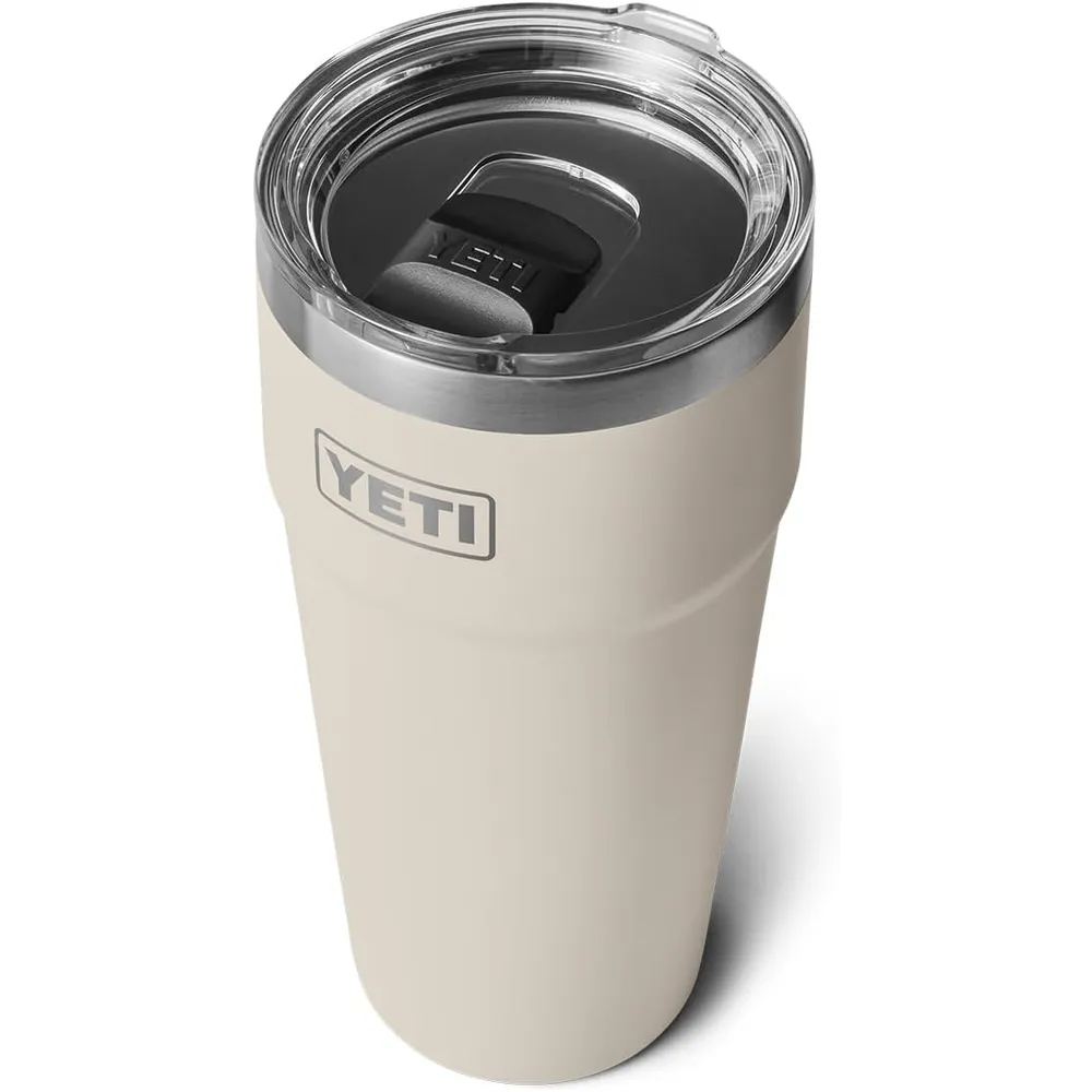 YETI Rambler Vaso  de 30 oz de acero inoxidable con tapa MagSlider color beige