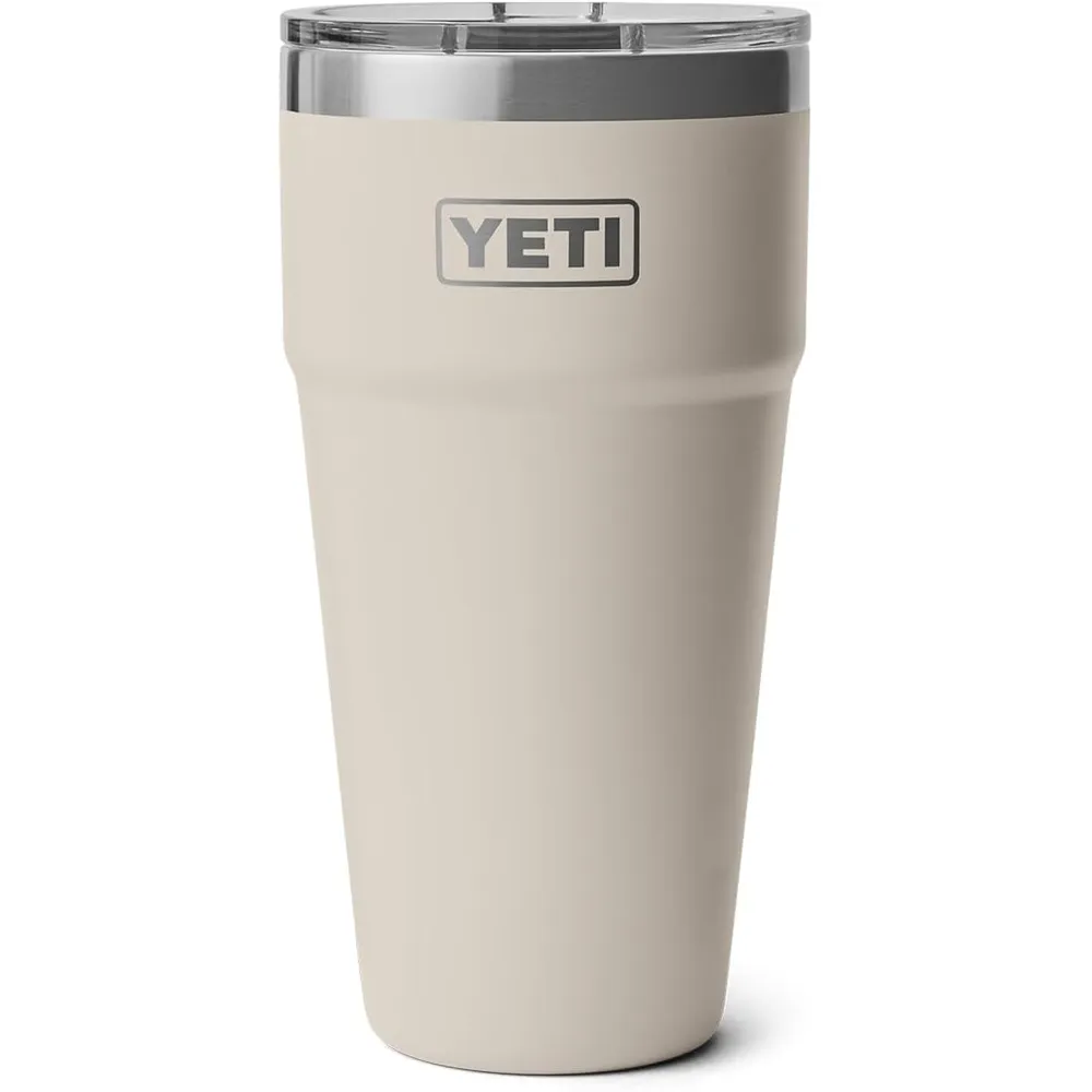 YETI Rambler Vaso  de 30 oz de acero inoxidable con tapa MagSlider color beige