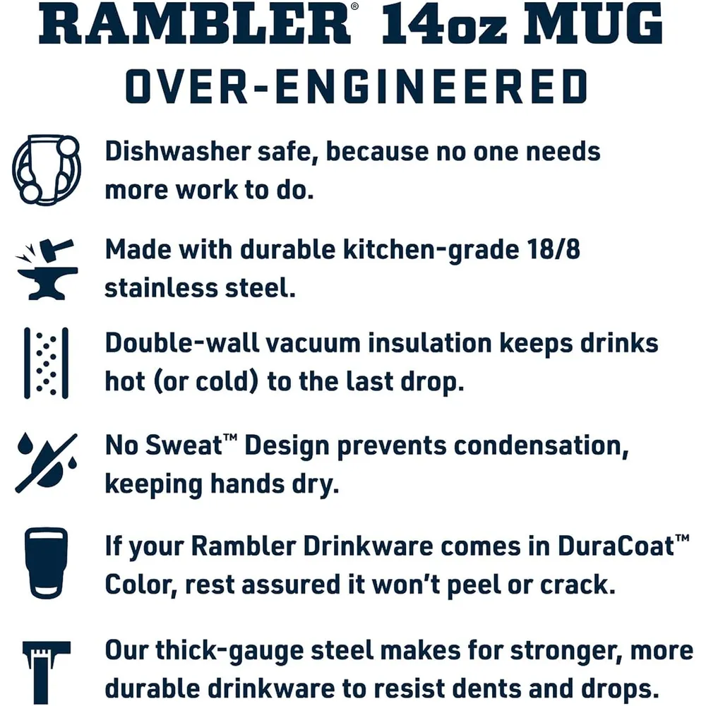 YETI Rambler Taza Apilable con Tapa Magslider de 14 oz | Beige
