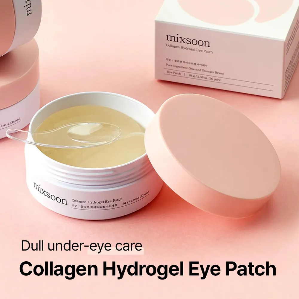 Mixsoon Parches Oculares Hidrogel con Colágeno 84 g (30 pares) – Korea Skin Care
