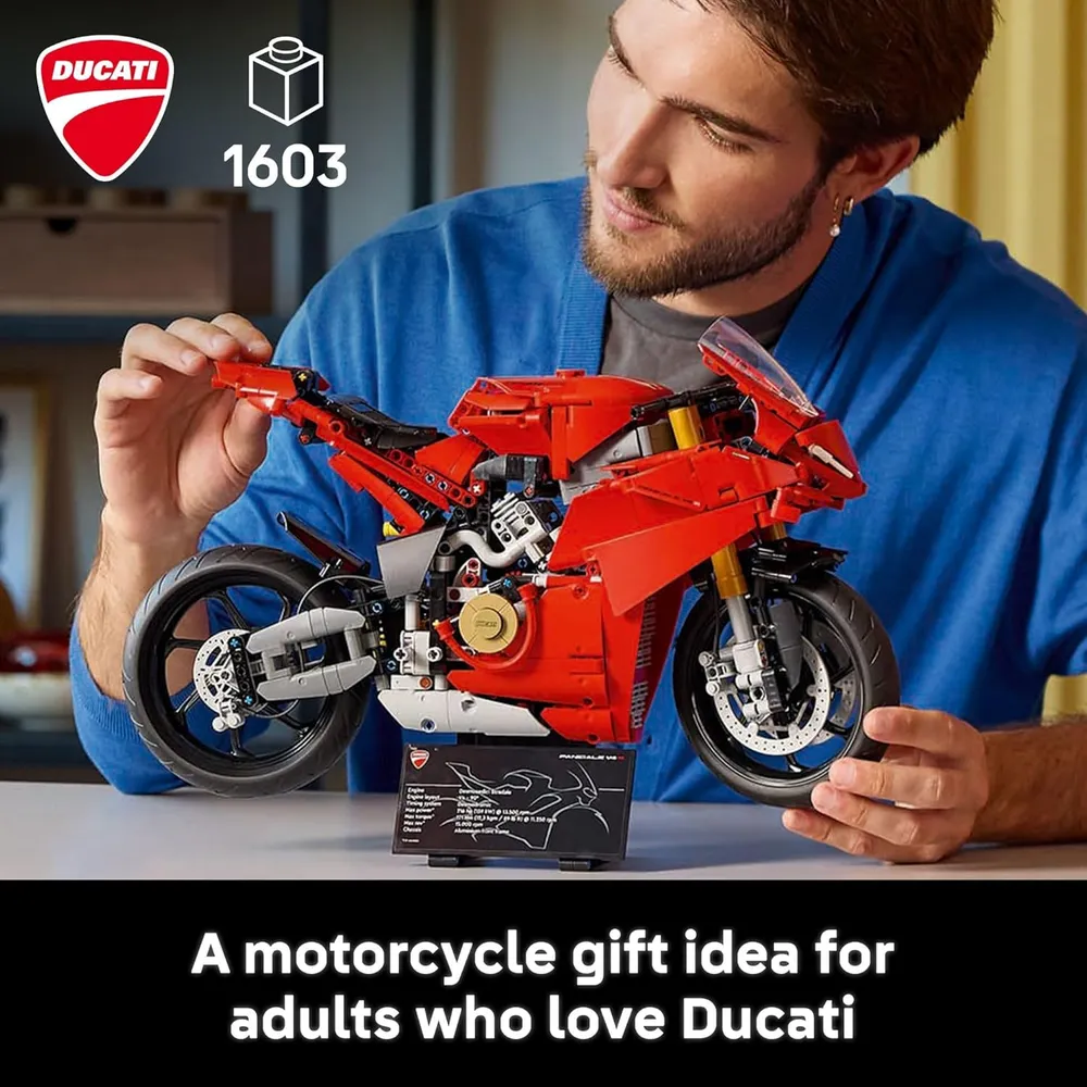 Lego Technic Ducati Panigale V4 S, set de construcción para adultos