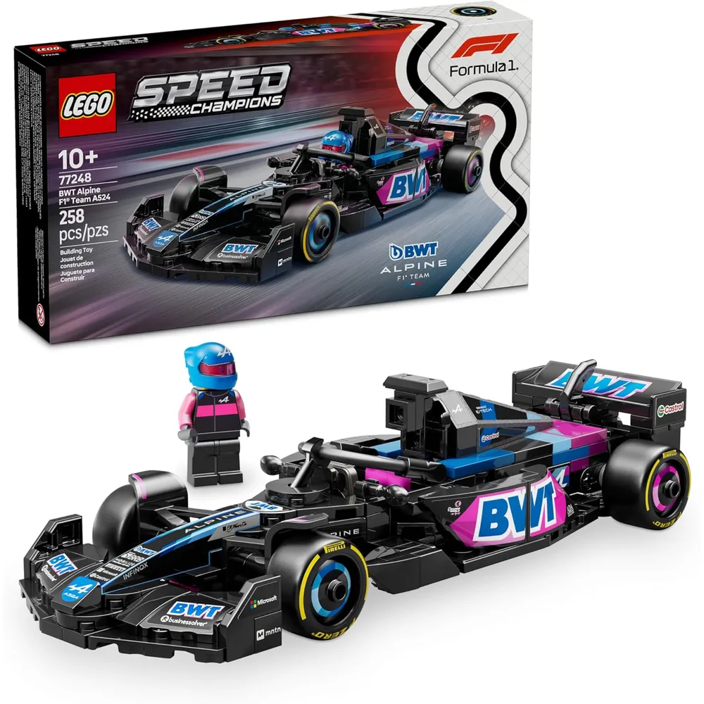 Lego Speed Champions BWT Alpine F1 Team A524, coche de juguete para niños