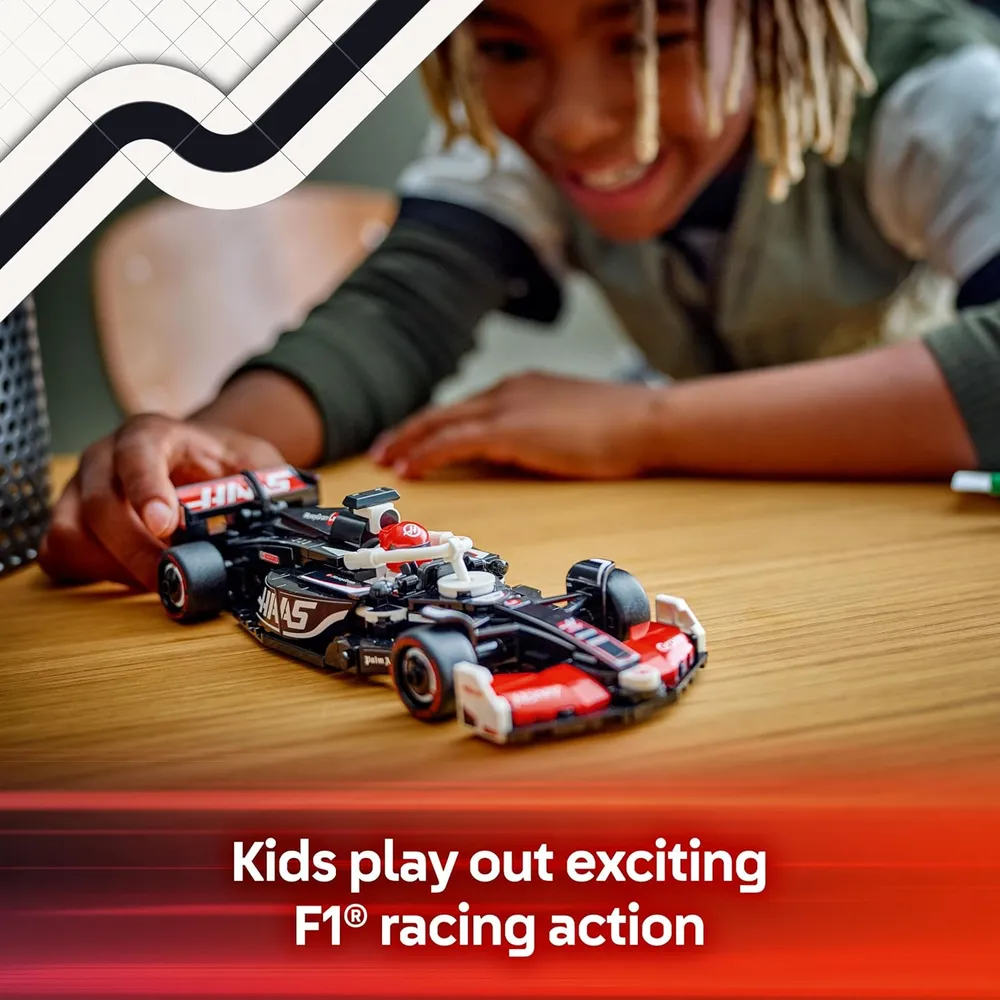 Lego Speed Champions Moneygram Haas F1 Team VF-24, coche de juguete para niños