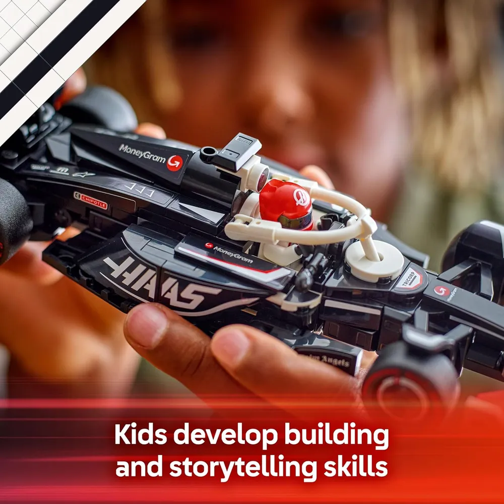 Lego Speed Champions Moneygram Haas F1 Team VF-24, coche de juguete para niños