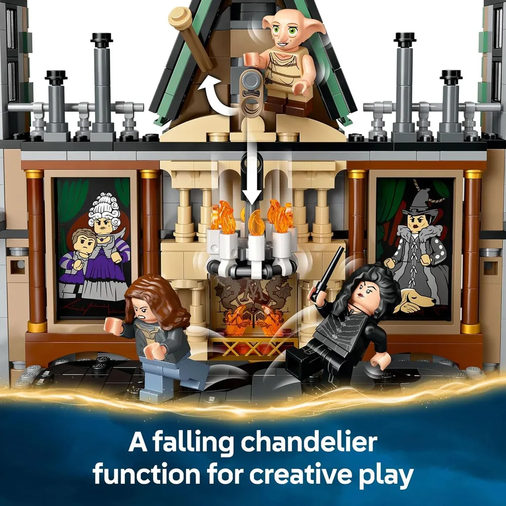 Lego Harry Potter Mansión Malfoy, set de construcción con 9 minifiguras