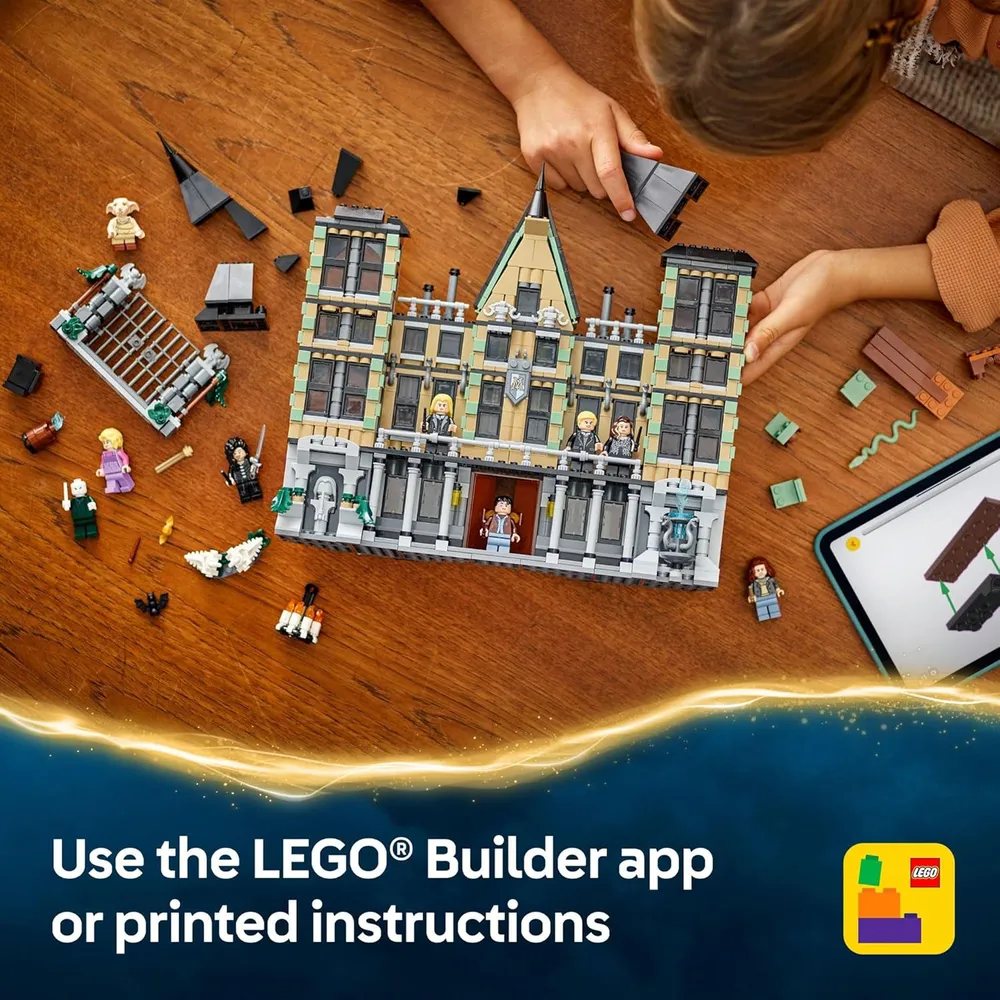 Lego Harry Potter Mansión Malfoy, set de construcción con 9 minifiguras